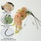 3 Strands 40'' Silk Amber Wisteria Artificial Flowers Garland (Amber)